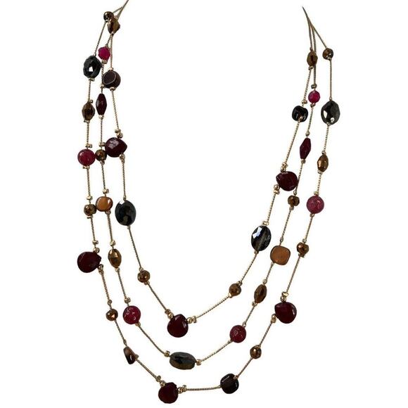 Vendome Multi Strand Beaded Necklace Costume Fashion Jewelry NEW - Picture 4 of 7